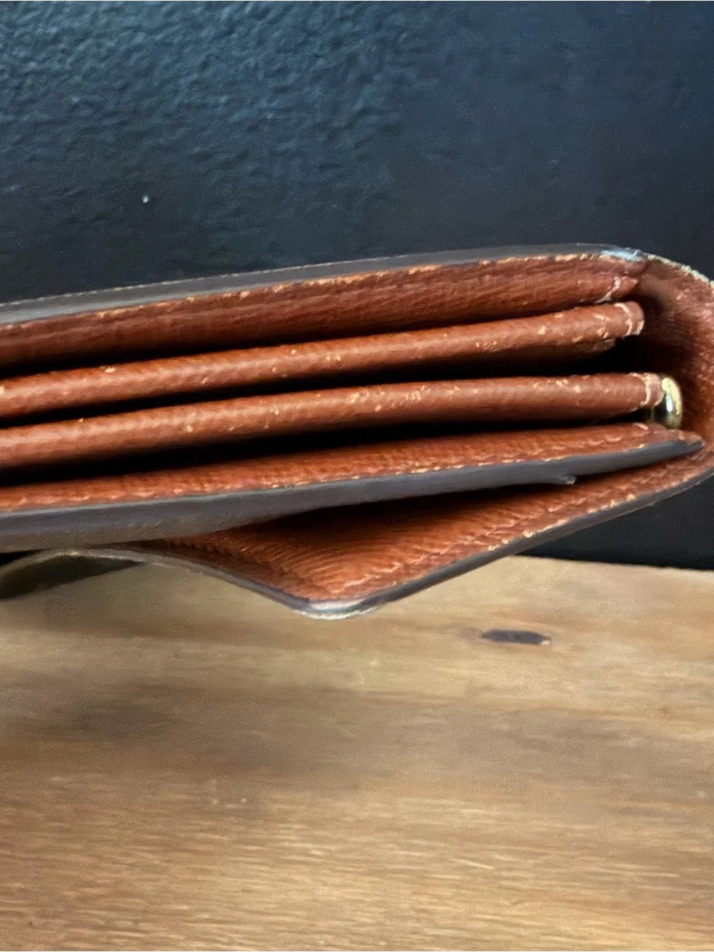 Louis Vuitton Monogram Continental Wallet in Dark Brown with Gold Snap